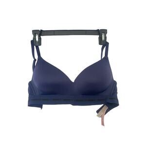 Navy Victoria Secret PINK 32DD Wear Everywhere Wireless Lightly Lined Bra